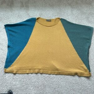 Anthropologie small color block Wool/nylon sweater